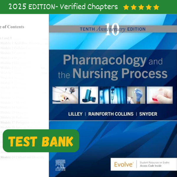 Pharmacology And The Nursing Process 10th Edition Test Bank