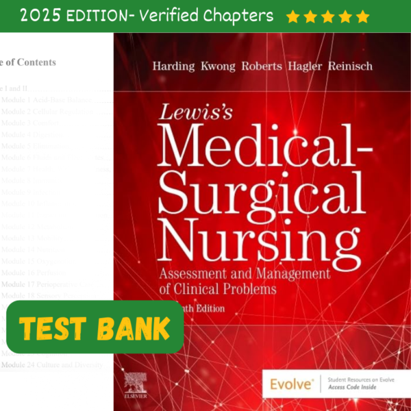 Test Bank for Lewis Medical Surgical Nursing 11th Edition Harding