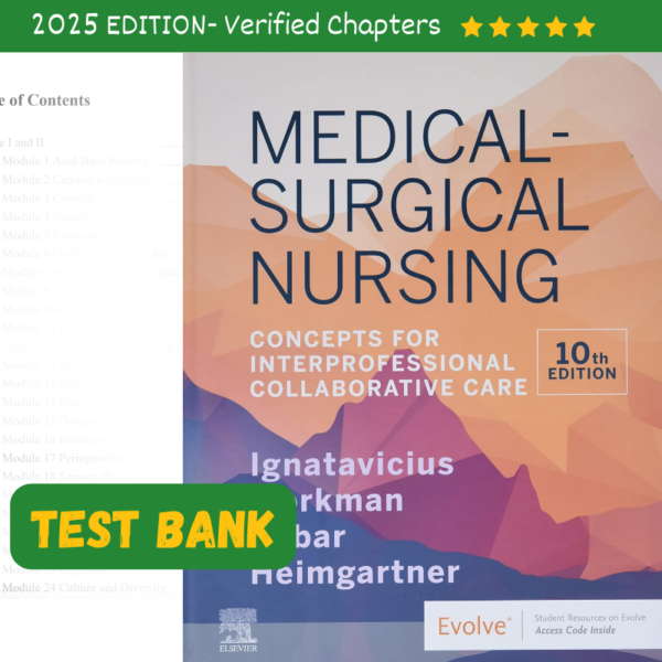 Test Bank for Medical Surgical Nursing 10th Edition By Ignatavicius