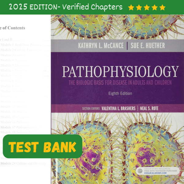 Test Bank PATHOPHYSIOLOGY 8th edition by McCance