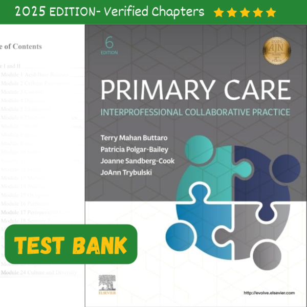 Test Bank For Primary Care Interprofessional Collaborative Practice 6th Edition Buttaro