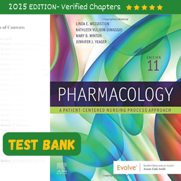 Test Bank Pharmacology A Patient Centered Nursing Process Approach 11th Edition