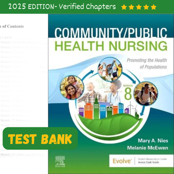 Test Bank – Community Public Health Nursing, 8th Edition (Nies, 2023)