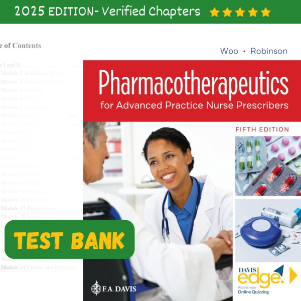 Test Bank For Pharmacotherapeutics For Advanced Practice Nurse Prescribers 5th Edition